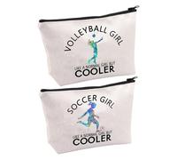 2 Morceaux De Volleyball, Sac De Rangement, Sac De Voyage, Sac De Rangement Portable, Sac À Make pour Femmes, Sacs en Toile Simples.