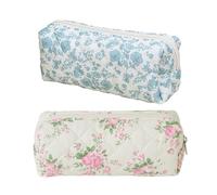2 Morceaux D'Épingles De Fleurs, Sacs De Rangement Sucrés, Articles De Toilettes De Voyage Portables, Sacs De Maquillage Avec Une Grande Capacité, Du Matériel De Voyage.