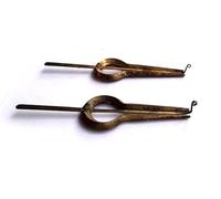 2 Morchang indiens accordés en « A » et « G # » en jawharp avec vernis patiné