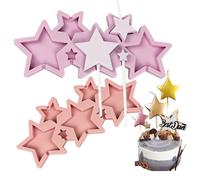 2 Moule à Sucettes en moules à cake pop silicone en Forme d’étoile, silikonformen backen pour bonbons durs, chocolat, gelée Sucette, Sucettes à Gâteau