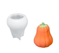2. Moule multifonction en silicone en forme de tête de mort/citrouille - Outil de bricolage d'Halloween - Passe au lave-vaisselle - Fournitures de pâtisserie et de fabrication en silicone
