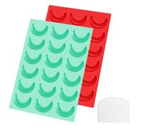 2 moules à biscuits en silicone pour croissants à la vanille, emporte-pièces en silicone pour croissants à la vanille, moule de Noël, plaque de cuisson pour chocolat, glaçons, pralines avec racloir