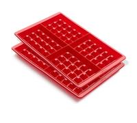 Lékué Moule à gaufres en silicone Lékué Rouge