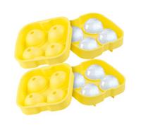 2 moules à glaçons en silicone pour 4 glaçons sphériques XXL Ø 45 mm Infactory