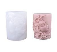 2 Moules en Silicone de cylindre de dame en relief pour la main, moules de gypse de savon en résine époxy décoration de la maison artisanat en Silicone de qualité alimentaire