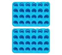 2 moules ronds en silicone, 24 pièces, moules à dessert, ustensiles de pâtisserie, moules à gâteaux, moules à biscuits, mini moules à muffins, ustensiles de cuisine