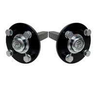 Moyeu et fusée d'essieu pour quad, ATV remorque 4 goujons 100mm PCD 40x40mm 900kg (lot de 2)