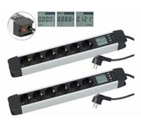 2 multiprises 6 prises avec wattmètre et écran LCD Revolt