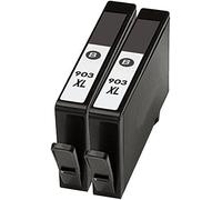 2 Noir Cartouches d'encre compatibles pour HP Officejet 6950, Pro 6960, Pro 6970, Pro 6975 - Remplacement pour HP 903XL T6M15AE