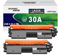 2 Noir Compatible Cartouche De Toner 30A Cf230A 30X Cf230X Pour Hp Laserdruckern Laserjet M203D M203Dn M203Dw Mfp Pro M227Fdn M227Fdw Imprimante[ENC943022]