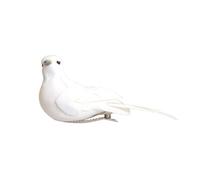 Artemio Lot de 2 oiseaux sur pince Blanc