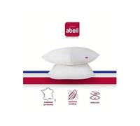 ABEIL Lot de 2 Oreillers Douceur - 60 x 60 cm - Blanc