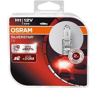 2 Osram H1 12V 55W Ampoule SilverStar 2.0 Look Xenon Effet Lampe Halogène