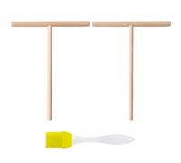 2 Outils En T, 1 Pinceau À Huile, Étaleur À Crêpe, Étaleur De Pâte, Grattoir À Crêpe, Accessoires À Crêpes