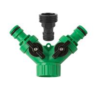 2-Outlet Hose Splitter - Y-Shaped Water Adapter for Faucets | Gardening Tool for Watering Plants, Lawn, Patio, Outdoor Cleaning, Car Washing, Pool, Daily Use, Home Garden