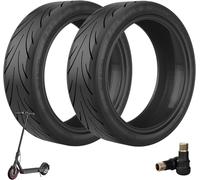 2 Pack 10 Inch Tubeless Replacement Wheels For Ninebot G30 Max/G30d Tubeless Rubber Tyres, 60/70-6.5 Inch Wheels, High Elastic Replacement Scooter Tyres