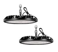 2 Pack 100W UFO LED Projecteur 10000LM, Etanche IP65 UFO Spot High Bay Lumière D'entrepôt, Blanc Froid 6000K Atelier Éclairage D'entrepôt pour Stade Centres Logistiques