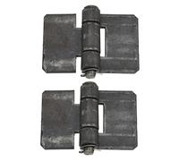 2 Pack 106x75mm Paumelles Soudables, Paumelle à Souder en Acier Résistant Épaisseur 5mm pour Rampe de Remorque Porte de Garage Portail