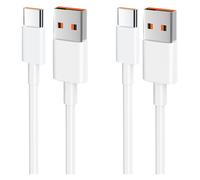 2-Pack 120W Cable Usb C (Compatible Avec 33W/67W) Pour Xiaomi Redmi Note 14/13/12/11S/11/13 Pro/8 9 Pro 9T; Xiaomi Mi 13/14/12T/11T Pro/11 Lite/10T/10/12, Poco X6/X5/C65/M5/X4.(1,5M)[Z387]