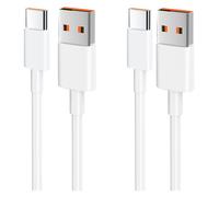2-Pack 120W USB C Cable (Compatible with 33W/67W) for Xiaomi Redmi Note 14/13/12/11s/11/13 Pro/8 9 Pro 9T; Xiaomi Mi 13/14/12T/11T Pro/11 Lite/10T/10/12, POCO X6/X5/C65/M5/XX4.(1, 5 Months