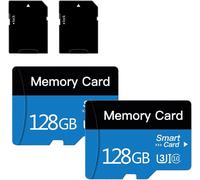 2 Pack 128gb Micro Sd Card With Adapter, Cat 10 Tf Memory Card, Mini Memory Card For Camera/Smartphone/Tablet/Drone (Blue 128gb*2)-Marque Générale