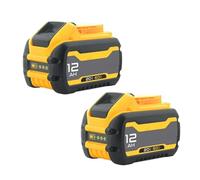 2-Pack 12Ah 20V-60V Cordless Power Tool Replacement Battery Compatible avec DEWEI DCB606/DCB609/DCB612