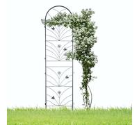 2-Pack 150 x 45cm métal Jardin Trellis décoratif extérieur Plante Support pour l'escalade légumes, vignes et Fleurs Fer Durable