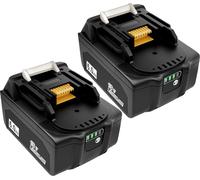 2-Pack 18V 6,0Ah Li-Ion batterie de rechange batterie d'outil pour Makita BL1850 BL1815 BL1820 BL1830 BL1835 BL1840 BL1845 BL1850B BL1860 LXT400