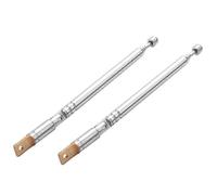 2-Pack 25.4cm 10-Inch 5-Section Telescopic Antenna for Radio and TV