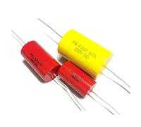 2 Pack 250V DC Audiophiler Axial MKP Condensateur de qualité audio 1uF ~ 22uF 3.3UF 8.2 Convient for amplificateur de guitare à condensateur de fréquence HIFI DIY(20UF250V)