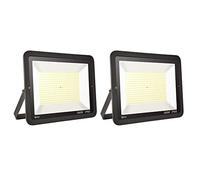 2 pack 300W Projecteur LED Extérieur bapro IP65 Imperméable spot led exterieur Blanc froid(6000k) économiseur d'énergie 101% Sécurité Floodlight pour Cour Terrasse Square Usine[Classe énergétique A++]