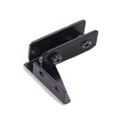 2-Pack 304 Stainless Steel Invisible Glass Door Hinges - No-Drill