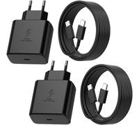 2 Pack 45W USB C Cordon Chargeur de Rapide pour Sam Sung Galaxy S24 Ultra/S24/S23 Ultra/S22/S21/S20/Note 10/20,Galaxy Tab S8,Chargeur Mural avec Cordon 6.6FT