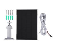 2 pack 4W Panneau solaire Panneau ajusté Mur à montagne Chargeur solaire Panneau solaire pour la caméra de sécurité extérieure