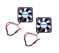 2 Pack 5010 50x10mm 2 Pin DC 5V Mini Silent Cooling Fan with Wires,5010 Small Silent Cooling Fan 50mm 2"" DC 5V Brushless for