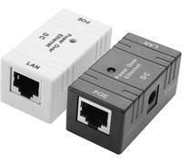 2 Pack 5V-48V DC 96W Single Port Passive PoE AdapterPoE Injector/Splitter/CombinerEthernet 10/100MbpsCompact for Security Cameras/Solar Systems (A)