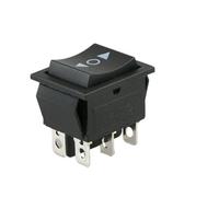 2-pack 6 PIN DPDT Double Pole Double Throw 20 Amp Momentary Rocker Switch Waterproof Momentary Push Button Switch