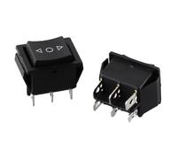 2-pack 6 PIN DPDT Double Pole Double Throw 20 Amp Momentary Rocker Switch Waterproof Momentary Push Button Switch
