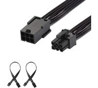 2-Pack 6 Pin PCIe Power Extension Cable,Durable PCI Express Power Extension Cable,30 cm