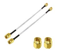 2 Pack 6 Pouces SMA Mâle vers SMA Mâle RG405 Câble Coaxial d'Extension pour Dispositifs LAN Sans Fil RF