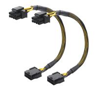 2-Pack,8 Pin EPS CPU Extension Cable,Male to Female,25 cm,8 Pin CPU Power Cable/8 Pin ATX CPU Cable