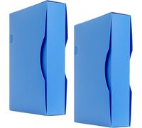 2 Pack A4 Display Book With 150 Pockets,300 Pages Per Side,Storage Folder With Plastic Pockets,Blue