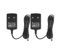 2-Pack Adaptateur d'alimentation DC 9V 1A, Fiche 5.5mm x 2.1mm, Centre Négatif