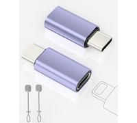 2 Pack Adaptateur Lightning vers USB C pour iPhone 15/16 Pro/16 Plus/Pro Max, Samsung S24, Supportant La Charge et Le Transfert de Données, Câble de Charge de Type C, Pas pour Audio/OTG/Headphone