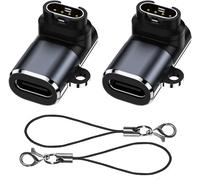 2 Pack Adaptateur Usb C Vers Garmin Compatible Avec Garmin Fenix 7/7S/7X/6/6S/6X/5/5S/5X, Forerunner 935 945 955 45 245, Instinct 2/2S, Vivoactive 4/4S/3,Venu 3S/2S/Sq