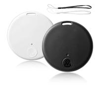 2 Pack Airtag GPS Localisateur Intelligent, Localisateurs d'objets, Traceur GPS Bluetooth 5.2 pour Clés, Portefeuilles, Animaux, Moto, Valises, Localisateur de Clé Compatible Android & iOS