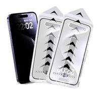 2 Pack Arctiqo 3-in-1 Screen Protector for iPhone 17 Pro Max, HD and Privacy Tempered Glass Film Screen Protector, Invisible Artifact Screens Protectors, Dust Free without Bubbles (Privacy,16)