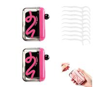2 Pack Automatic Pop-Up Floss Dispenser Portable Refillable Dental Pick Organizer Travel Case Compact Oral Care Storage Box for Home Restaurant Pocket Bag Use