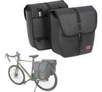 2 Pack Bicycle Pannier Bags 20l Waterproof Bicycle Rear Panniers With Carry Handle Large Capacity Flap For Road & Mountain Cycling Travel
