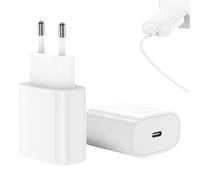 2 Pack Bloc Chargeur CSB C,Chargeur USB C,20W Secteur Rapide pour for iPhone16/15/15/14/13/12/11/SE/XS/XR/8, iPad Air 5/4,iPad Pro, Galaxy, Pixel,Type C Mural Alimentation Adaptateur Trefard.